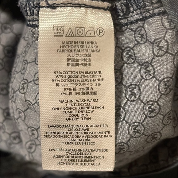 Men’s Michael Kors Parker Slim Fit Navy Stretch Pants Size 34/30 - Picture 4 of 5